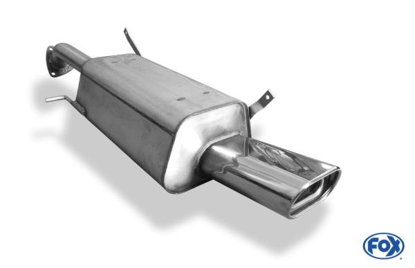 Endschalldämpfer - 135x80 Typ 53 passend für: Mitsubishi Carisma 1,9l D 75/85kW